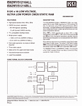 DataSheet IS62WV51216BLL pdf